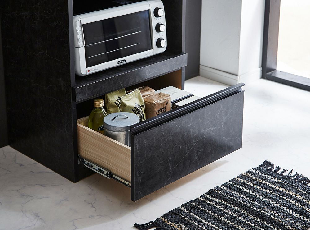 幅59cmのレンジ台 SWIM ホワイト