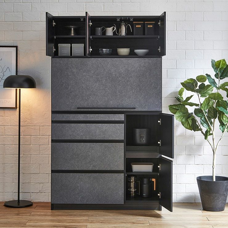 ノッティナチュラルの吊り戸棚付き幅139.1cm収納