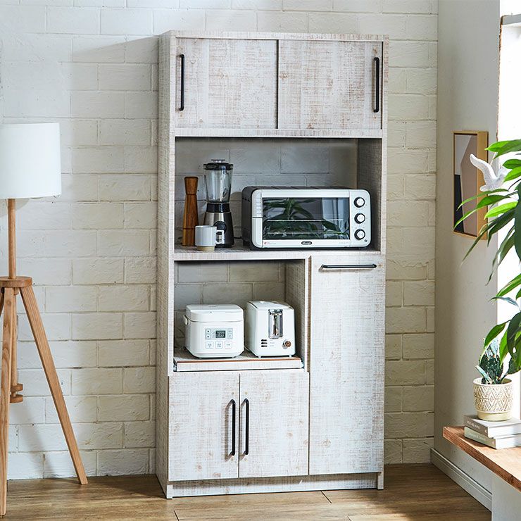 食器棚 令和83 カラー アンティークホワイト