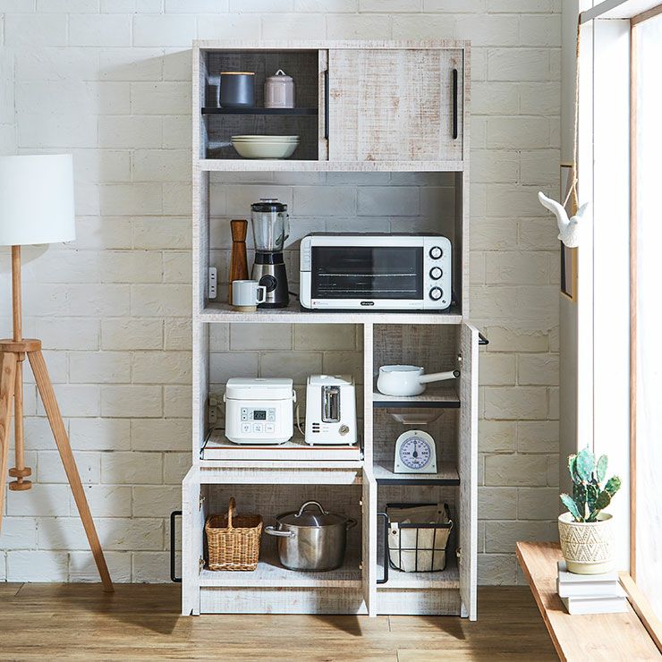 食器棚 令和83 カラー アンティークホワイト