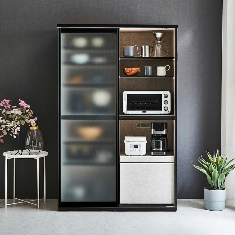 レディオーク本体 扉ミストガラス 家電収納も可能な仕様