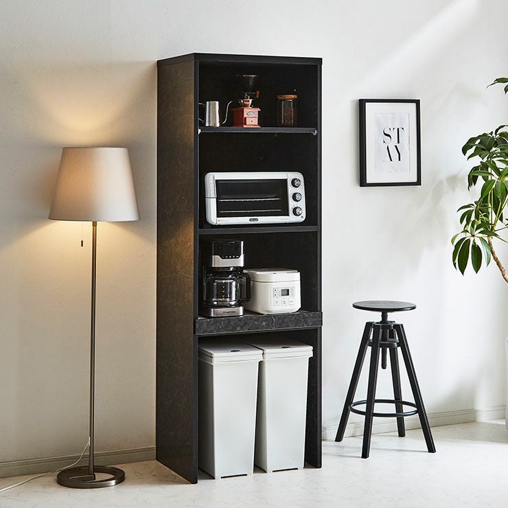 レンジ台 ポエム 60レンジ カラー ストーンブラック