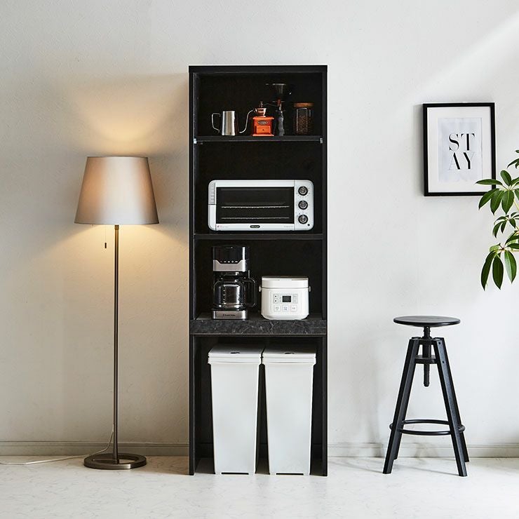 レンジ台 ポエム 60レンジ カラー ストーンブラック