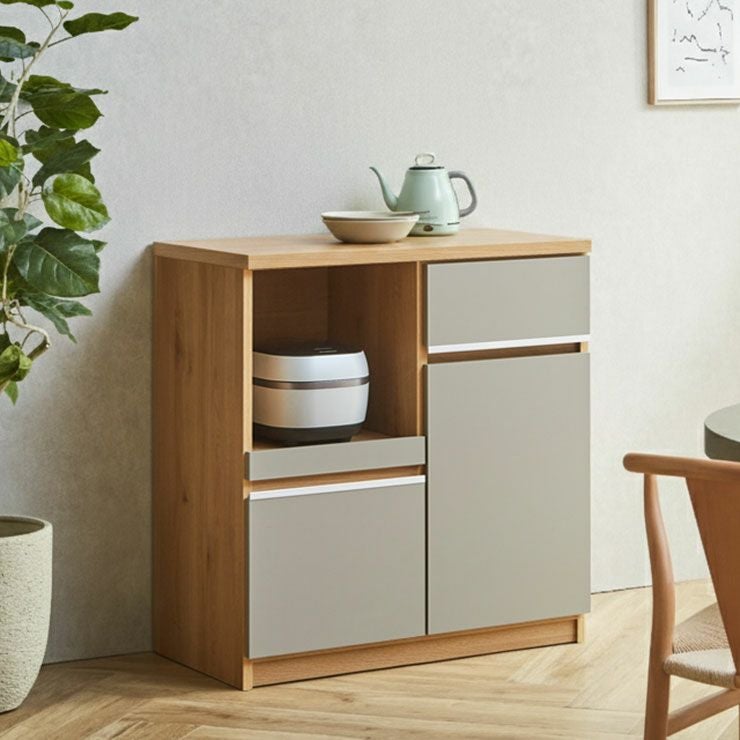 カウンター ナポリ 幅90 ナチュラルグレージュ