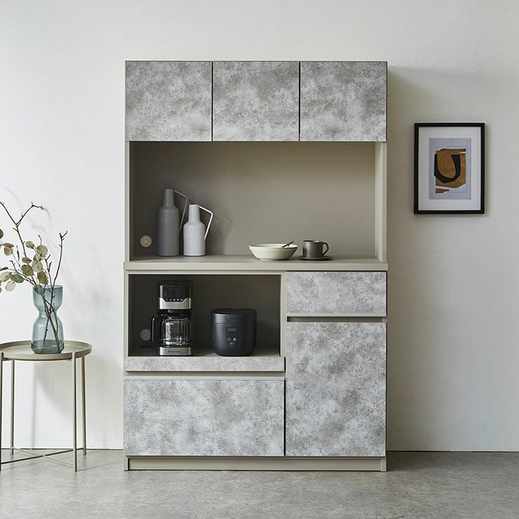 食器棚 ナポリ 幅120 白洛 食器棚タイプ