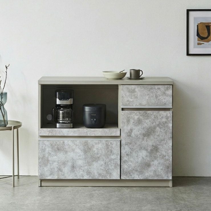 カウンター ナポリ 幅120 白洛