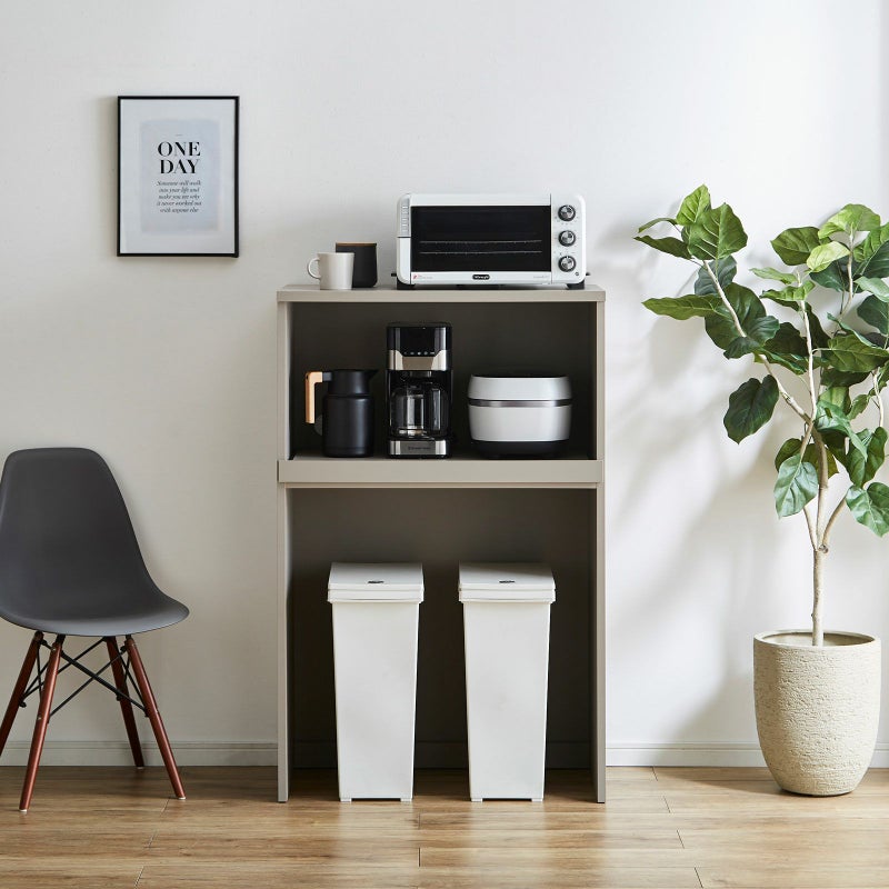 食器棚 スイム80ダスト カラー アッシュグレイ