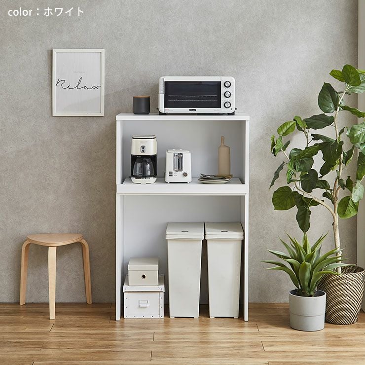 ゴミ箱の上も無駄なく有効活用できるレンジ台 スイム(ダスト収納 ゴミ箱の上も無駄なく有効活用できるレンジ台 スイム(ダスト収納