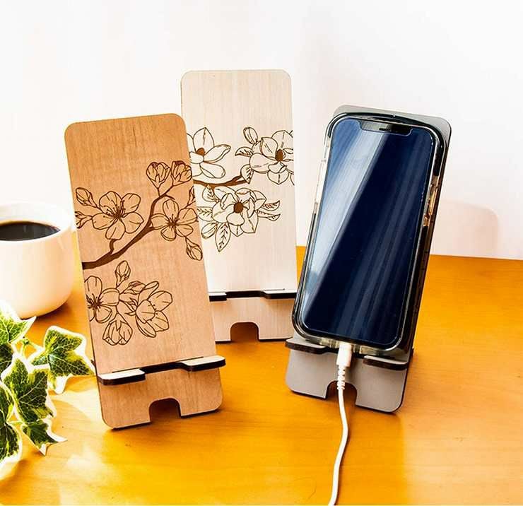 レトロ　花柄スタンド 昭和レトロポップ 花柄の卓上スタンドミラー(メイクミラー) - [Sold