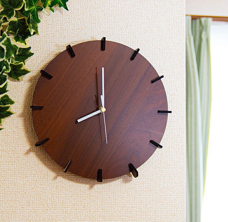 00s【モダンデザイン】オールド 木枠 壁掛け時計 ウォールクロック Frame Clock Circle」オフィスやリビングをシックに演出 インテリア時計