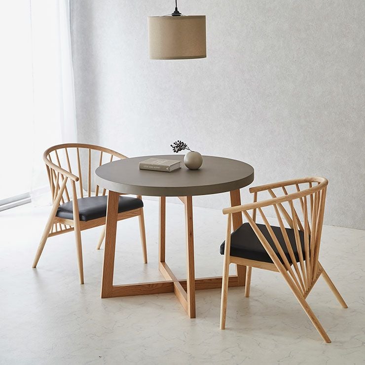 ダイニング3点セット 丸ガレット90