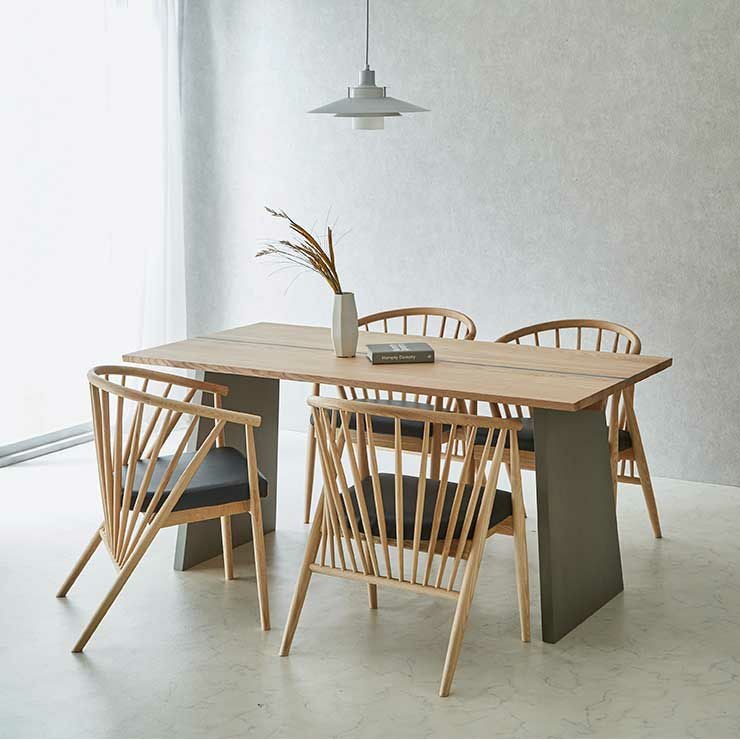 ダイニング5点セット ハープ