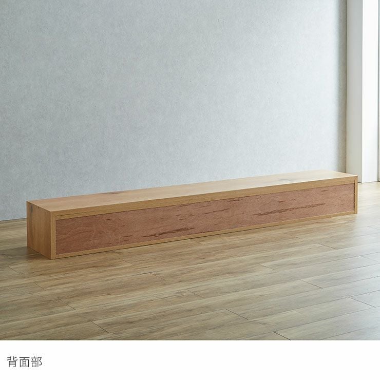 引き出しを閉じるとフラットに仕上がるシンプルデザイン