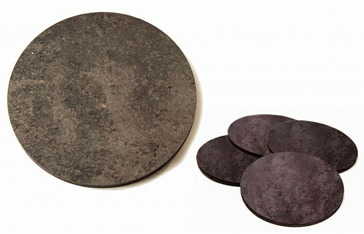 コースター 4枚セット 木製 無地 木目調 石目調 約9×9cm コースター027