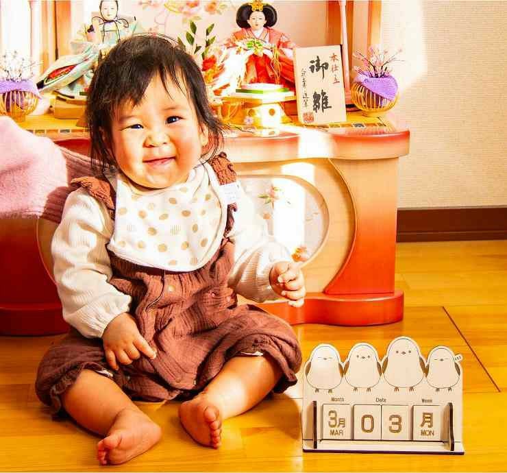 木製卓上カレンダー 万年カレンダー シマエナガ カレンダー003 | セミ 木製卓上カレンダー 万年カレンダー シマエナガ カレンダー003 | セミ