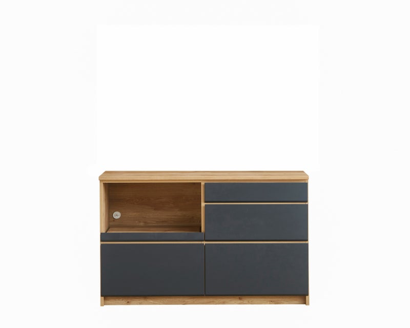 キッチンカウンター マカロン135 カラー ブラック