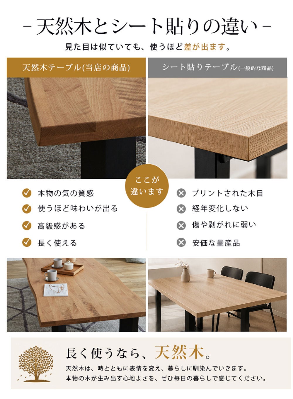オーク無垢材テーブル　カスタム　新品 ダイニングテーブル テーブル単品 ロケットタイプ 幅160cm 無垢材 継ぎ
